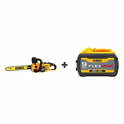DEWALT DCCS672X1DCB609 Chainsaw 60V 18 w/Bonus DCB609