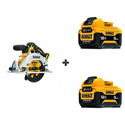 DEWALT DCS512BDCB126DCB126 Max Circular Saw 12V w/2 Bonus Batteries