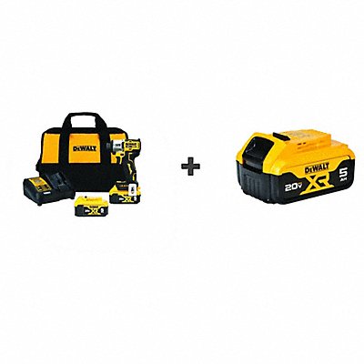 DEWALT DCF845P2DCB205 Impact Driver 20V w/ Bonus Battery