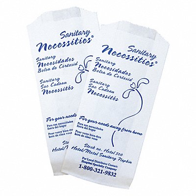 SANITARY NECESSITIES HOTEL500 Sanitary Napkin Bag PK500