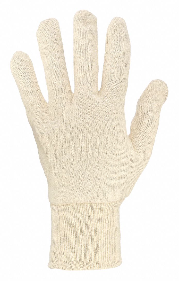 MCR SAFETY 8000I Gloves Cotton Brn Large 8 oz PK12