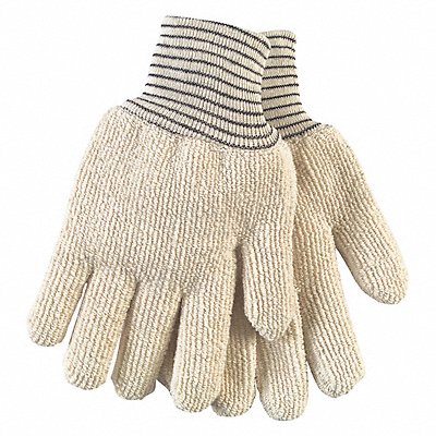MCR SAFETY 9429 Heat Resistant Gloves L Brown/White PK12