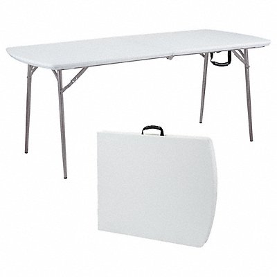 NATIONAL PUBLIC SEATING BMFIH3072 Fold-in-Half Table Grey 30 x72