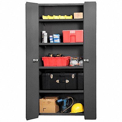 DURHAM MFG 39534S95 Storage Cabinet 84 x36 x24 Grey 4Shlv