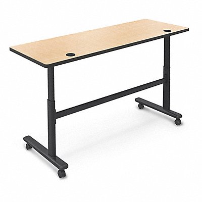 BALT 903177909BK Mobile Table Rectangle Fusion Maple 72 W