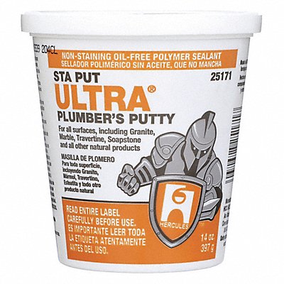OATEY 25171 Plumber Putty Stainless Tan 14 oz.