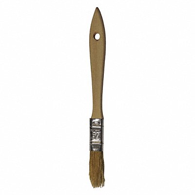 MICHIGAN BRUSH SR90039 Paint Brush 1/2 in Flat Sash Nylon Soft