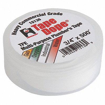 HERCULES 15136 Thread Sealant Tape 3/4 W White
