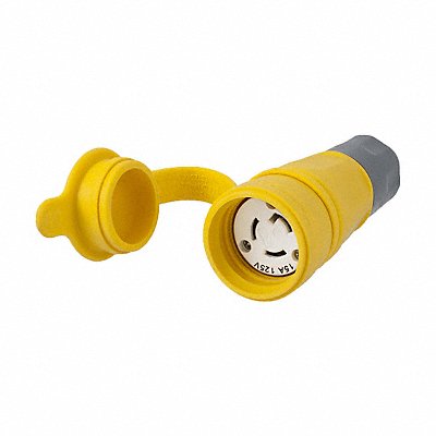 HUBBELL HBL25W47A WT LckCon Strt 15 A Yellow Elastomer L5-15R