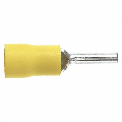 PANDUIT PV10P55DYY Pin Terminal Vinyl 12 to 10 AWG PK500