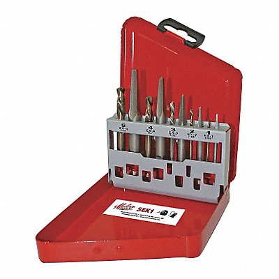 MALCO SEK1 Screw Extractor Set 10pc HSS Case