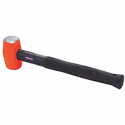 WESTWARD 39CF10 Club Hammer Blk Handle 16in.L Steel Head