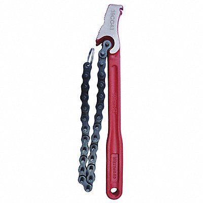 WESTWARD 39CG43 Chain Wrench Steel 17/32 Single End