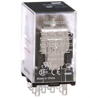 SCHNEIDER 792XDXC120A J2424 General Purpose Relay 120VAC 4PDT 14Pin