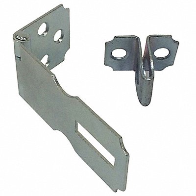 GRAINGER 39DZ88 Fixed Staple Hasp Zinc Plated 2 1/2 L