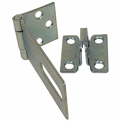 GRAINGER 39DZ92 Fixed Staple Hasp Zinc Plated 1-1/2inL
