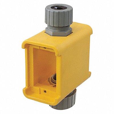 HUBBELL WIRING DEVICE-KELLEMS HBL3090F Portable Outlet Box 5.00 L 2.77 W 4.30 D
