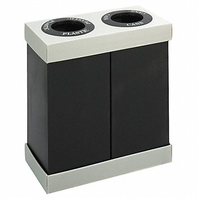 SAFCO 9794BL Recycling Station Black 56 gal.