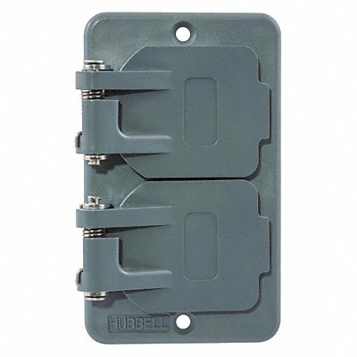 HUBBELL WIRING DEVICE-KELLEMS HBL3056 Watertight Cover For Duplex Receptacle