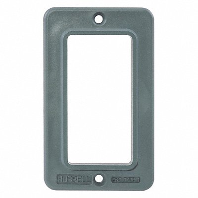 HUBBELL WIRING DEVICE-KELLEMS HBL3060 Outlet Box Plate For GFCI Receptacle