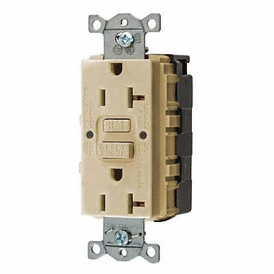 HUBBELL SNAPGF20I GFCI Receptacle 20A 125VAC 5-20R Ivory