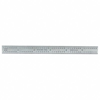 GENERAL TOOLS 616 Ruler Stainless Steel 6 In Length