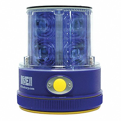 RAILHEAD GEAR M18SOLARB Rechargeable Safety Light Blue LED Solar