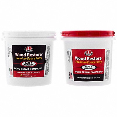 J-B WELD 40007 Epoxy Putty Kit Premium Brown 64 oz.