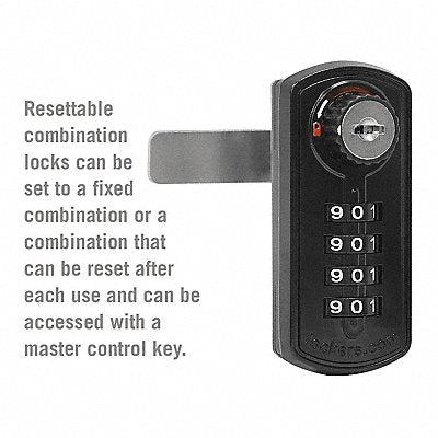 SALSBURY INDUSTRIES 33395BLK Built In Locker Lock 3 1/4in Scroll Blk