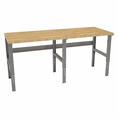 TENNSCO WBAT13696W Workbench Butcher Block 96 W 36 D