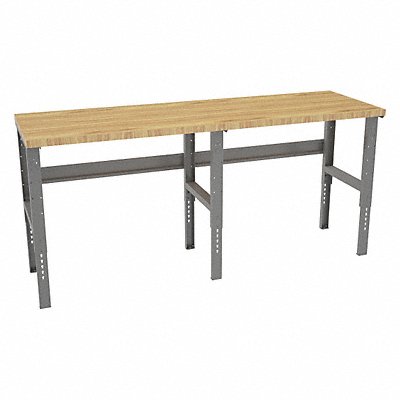 TENNSCO WBAT13096W Workbench Butcher Block 96 W 30 D