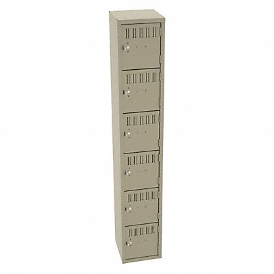 TENNSCO BS6121212ASD Bx Locker 6x1Locker Sand 72 x12 x12 Assm