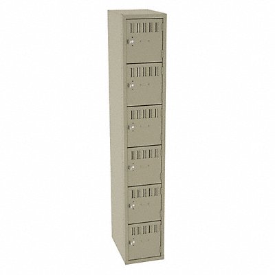TENNSCO BS6121812ASD Bx Locker 6x1Locker Sand 72 x12 x18 Assm