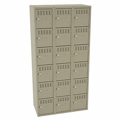 TENNSCO BS6121812CSD Bx Locker 6x3Locker Sand 72 x36 x18 Assm