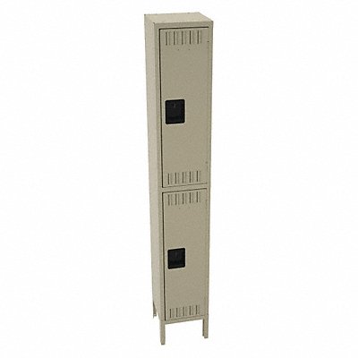 TENNSCO DTS1212361SD K4163 Wardrobe Locker 2x1Locker Sand 78 x12 x12 Assm