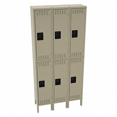 TENNSCO DTS1212363SD K4164 Wardrobe Locker 2x3Locker Sand 78 x36 x12 Assm