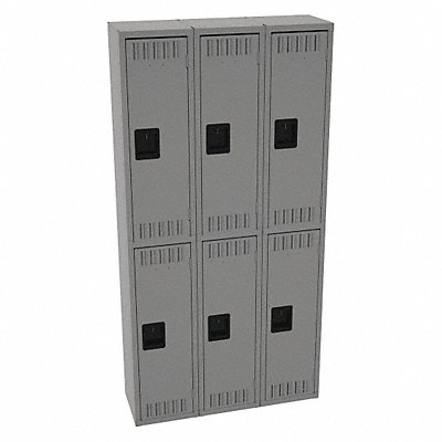 TENNSCO DTS121236CMG K4155 Locker 2x3Locker Md Grey 72 x36 x12 Assm