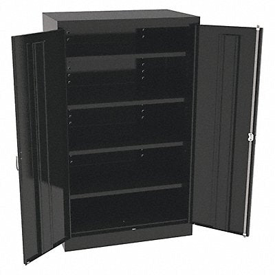 TENNSCO 6024DHBK K3842 Storage Cabinet 60 x36 x24 Black 4Shlv
