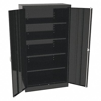 TENNSCO 6618DHBK K3836 Storage Cabinet 66 x36 x18 Black 4Shlv