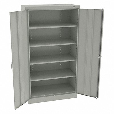 TENNSCO 6618DHLG K3836 Storage Cabinet 66 x36 x18 LtGry 4Shlv