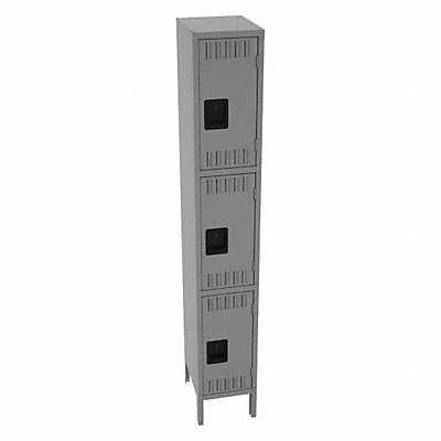TENNSCO TTS1215241MG F2269 Locker 3x1Locker Md Grey 78 x12 x15 Assm