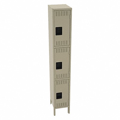 TENNSCO TTS1215241SD F2269 Wardrobe Locker 3x1Locker Sand 78 x12 x15 Assm
