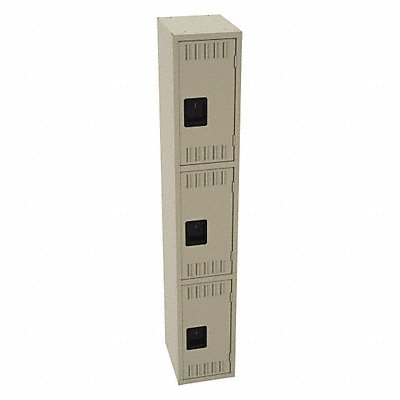 TENNSCO TTS121524ASD K4153 Wardrobe Locker 3x1Locker Sand 72 x12 x15 Assm