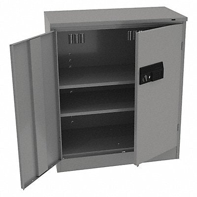 TENNSCO 4218DLXELMG Storage Cabinet 42 x36 x18 MdGry 2Shlv
