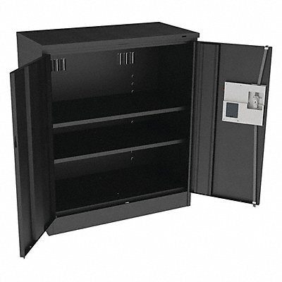 TENNSCO 4218ELBK K3830 Storage Cabinet 42 x36 x18 Black 2Shlv