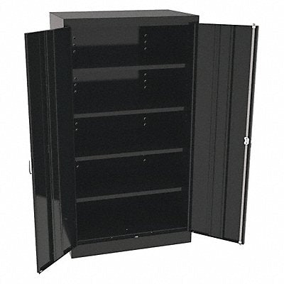 TENNSCO 6624DHBK K3842 Storage Cabinet 66 x36 x24 Black 4Shlv