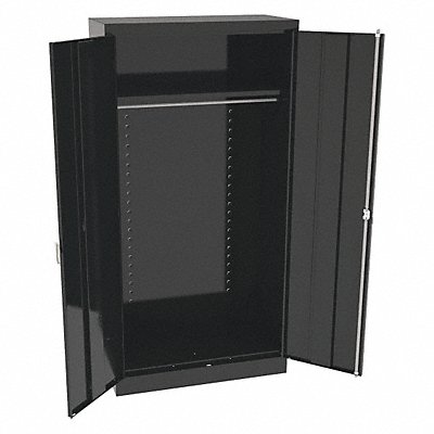 TENNSCO 7114DHBK K3911 Storage Cabinet 72 x36 x18 Black 1Shlv