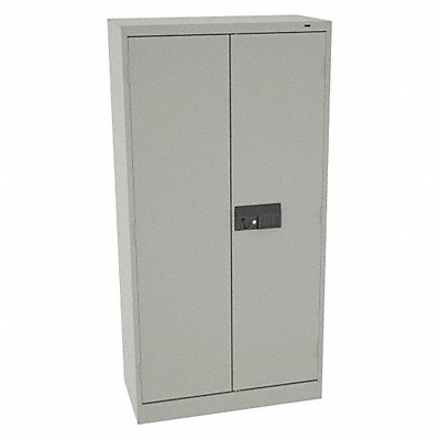 TENNSCO 7114ELLG Storage Cabinet 72 x36 x18 LtGry 1Shlv