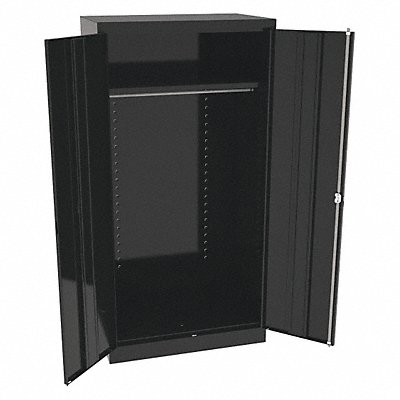 TENNSCO 7124BK K3914 Storage Cabinet 72 x36 x24 Black 1Shlv