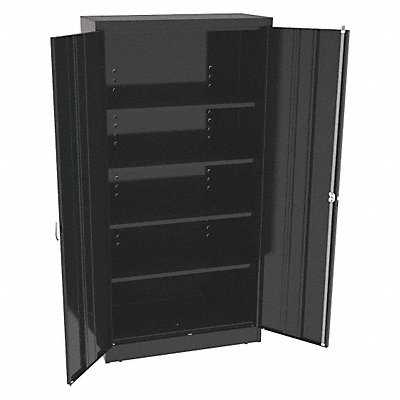 TENNSCO 7218DLXBK K3851 Storage Cabinet 72 x36 x18 Black 4Shlv